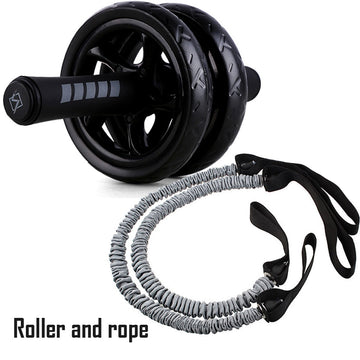 Fitness AB Roller & Elastic Pull Rope